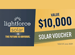 Win a $10,000 Solar Voucher - Lightforce Solar
