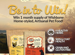 Win 1 month supply of Wishbone rtisanal pet food