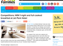 Win 1 night and full cooked breakfast at Jet Park Hotel