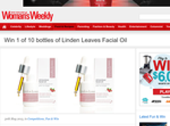 Win 1 of 10 bottles of Linden Leaves Facial Oil