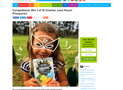 Win 1 of 10 Charlies Juice Pouch Prizepacks