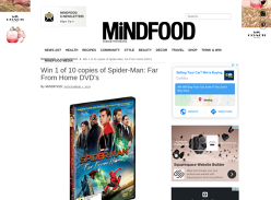 Win 1 of 10 copies of Spider-Man: Far From Home DVD’s