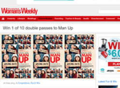 Win 1 of 10 double passes to Man Up