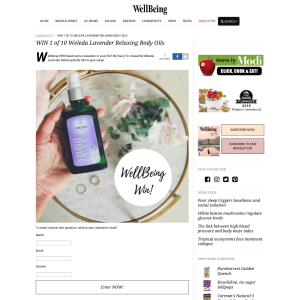 Win 1 of 10 Weleda Lavender Relaxing Body Oils