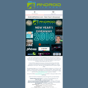 Win 1 of 14 Smartphone/Gadget Prizes