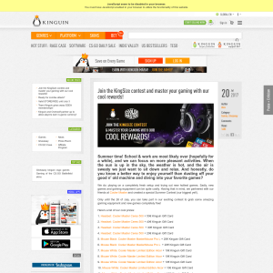 Win 1 of 15 Cooler Master Peripheral & Kinguin Gift Card Bundles - Kinguin/Cooler Master