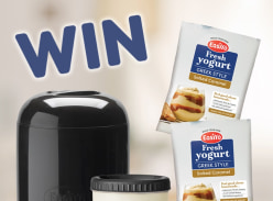 Win 1 of 15 prize packs including an EasiYo 1KG Yogurt Maker