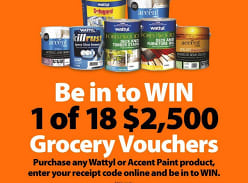 Win 1 of 18 $2500 Grocery Vouchers