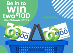 Win 1 of 2 $100 Countdown Gift Cards