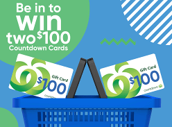 Win 1 of 2 $100 Countdown Gift Cards
