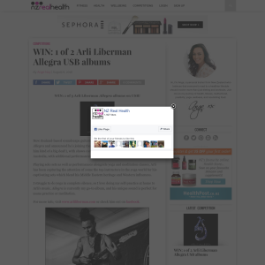 Win 1 of 2 Arli Liberman Allegra USB albums