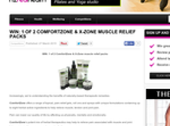 Win 1 of 2 ComfortZone & X-Zone muscle relief packs