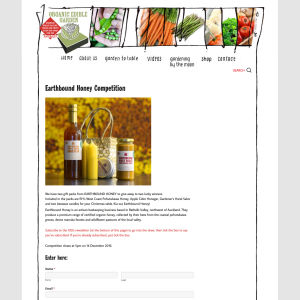 Win 1 of 2 Earthbound Honey Gift Packs - Organic Edible Garden 