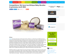 Win 1 of 2 Ethique Baby Bundles to giveaway worth $42