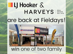 Win 1 of 2 family passes to the Fieldays.