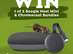 Win 1 of 2 Google Nest Mini & Chromecast Bundles