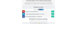 Win 1 of 2 Huawei Mate 10 Pro Phones