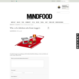 Win 1 of 2 kitchen sets from Leggo's