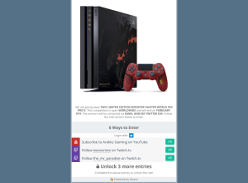 Win 1 of 2 Limited Edition Monster Hunter World PlayStation 4 Pro Consoles