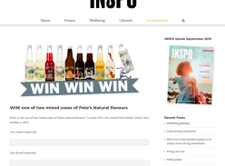 Win 1 of 2 mixed cases of Pete’s Natural Flavours