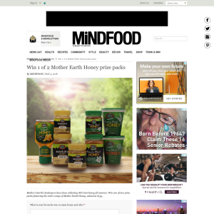 Win 1 of 2 Mother Earth Honey prize packs