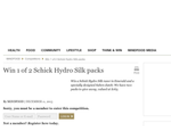 Win 1 of 2 Schick Hydro Silk packs