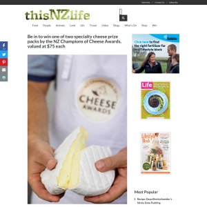 Win 1 of 2 specialty cheese prize packs