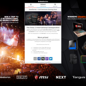 Win 1 of 2 SteelSeries ✕ Evil Geniuses Gaming Bundles