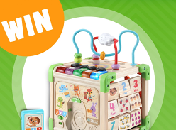Win 1 of 2 Touch and Learn Wooden Activity Cube