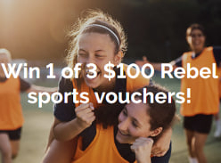 Win 1 of 3 $100 Rebel Sport Vouchers