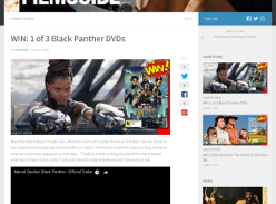 Win 1 of 3 Black Panther DVDs