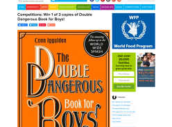 Win 1 of 3 copies of Double Dangerous Book for Boys