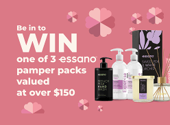 Win 1 of 3 Essano Pamper Packs