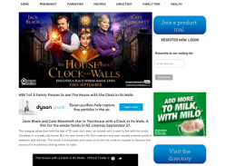 Win 1 of 3 Family Passes to see The House with the Clock in its Walls