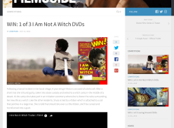 Win 1 of 3 I Am Not A Witch DVDs