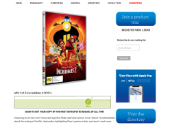 Win 1 of 3 Incredibles 2 DVD’s