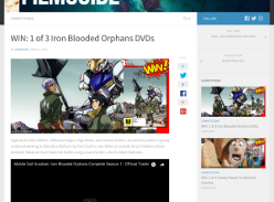 Win 1 of 3 Iron Blooded Orphans DVDs