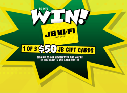 Win 1-of-3 $50 JB Gift Cards - JB Hi-Fi