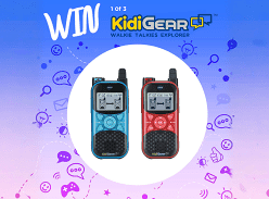 Win 1 of 3 KidiGear Walkie Talkies Explorers