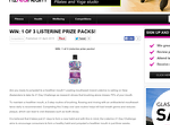 Win 1 of 3 Listerine Prize Packs