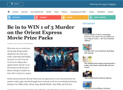 Win 1 of 3 Murder on the Orient Express Movie Prize Packs