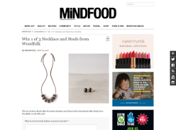 Win 1 of 3 Necklace and Studs from Woodfolk