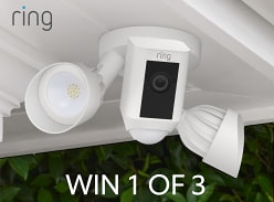 Win 1 of 3 Ring Floodlight Cam Wired Plus