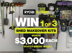 Win 1 of 3 Ryobi Kits Worth $3000