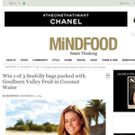 Win 1 of 3 Seafolly bags packed with Goulburn Valley Fruit in Coconut Water