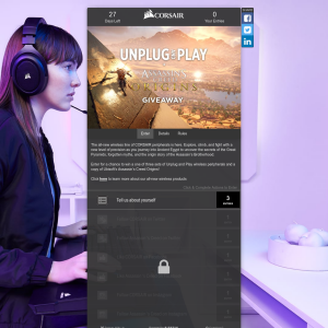 Win 1 of 3 Sets of Unplug and Play Peripherals & Assassins Creed: Origins Codes