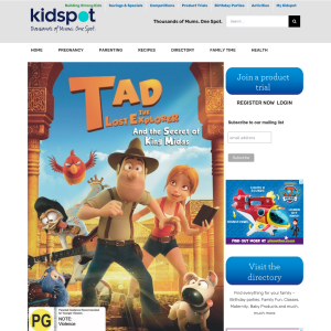 Win 1 of 3 Tad the Lost Explorer DVDs