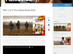 Win 1 of 3 The Yellow Birds DVDs
