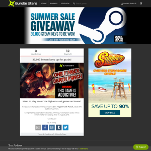 Win 1 of 30,000 One Finger Death Punch Steam Keys