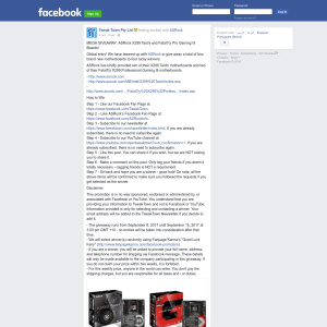 Win 1 of 4 ASRock Motherboards (X299 Taichi/ Fatal1ty Pro Gaming i9)